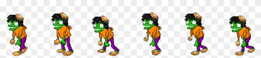 Sprite Clipart Walking - Sprite Sheet Zombie Png #1434510