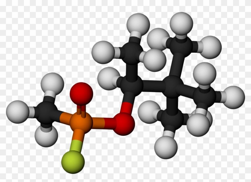 Soman Nerve Agent Sarin Gas Molecule - Chemical Structure Of Soman #1434669