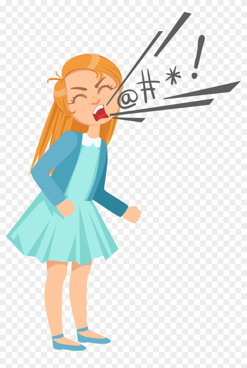 Child Yelling - Criança Xingando Desenho #1434670