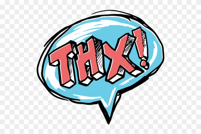 Slang Clipart Transparent - Thanks Thx #1434738