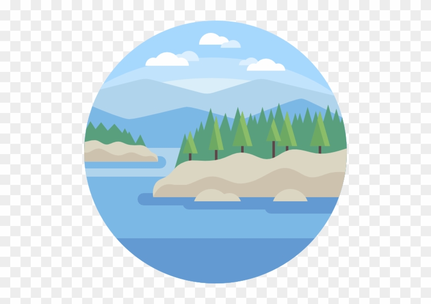 Coast Flat Icon - Nature Flat Icon Png #1434880