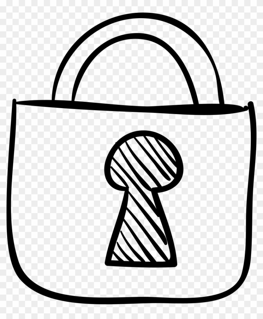 Locked Padlock Sketch Svg Png Icon Free Download - Padlock Sketch #1434895