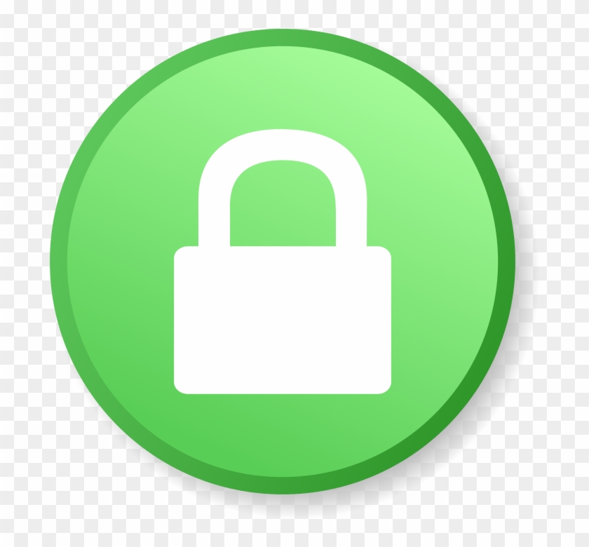 Padlock Icon Green #1434902