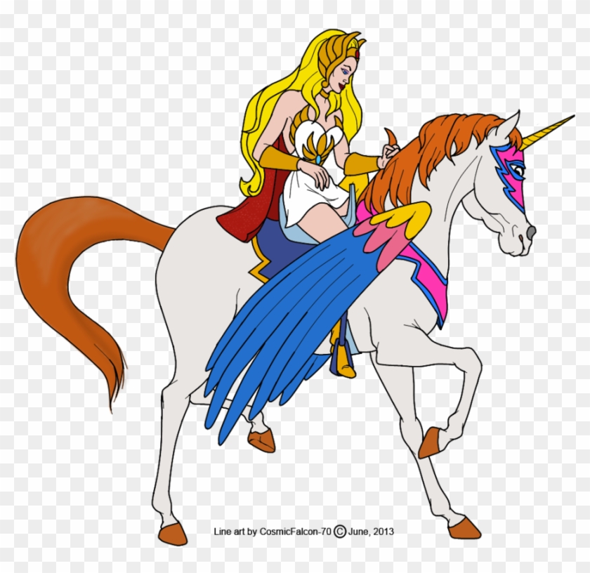 She Ra And Swifty Colored - She Ra And Swiftwind #1434905