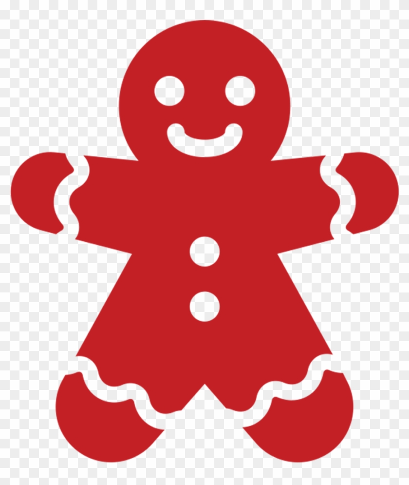 Each Child Can Choose His Or Her Own Cookie And Enjoy - Gingerbread Man Silhouette #1434936