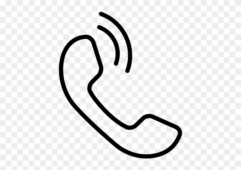 Say Hello Call Us At - Phone Icon Outline Png #1435313
