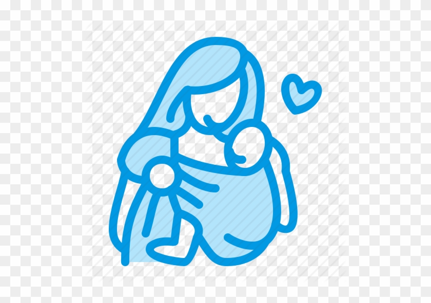 Diaper Svg Breastfeeding Banner Royalty Free Download - Mom Icon Blue #1435330