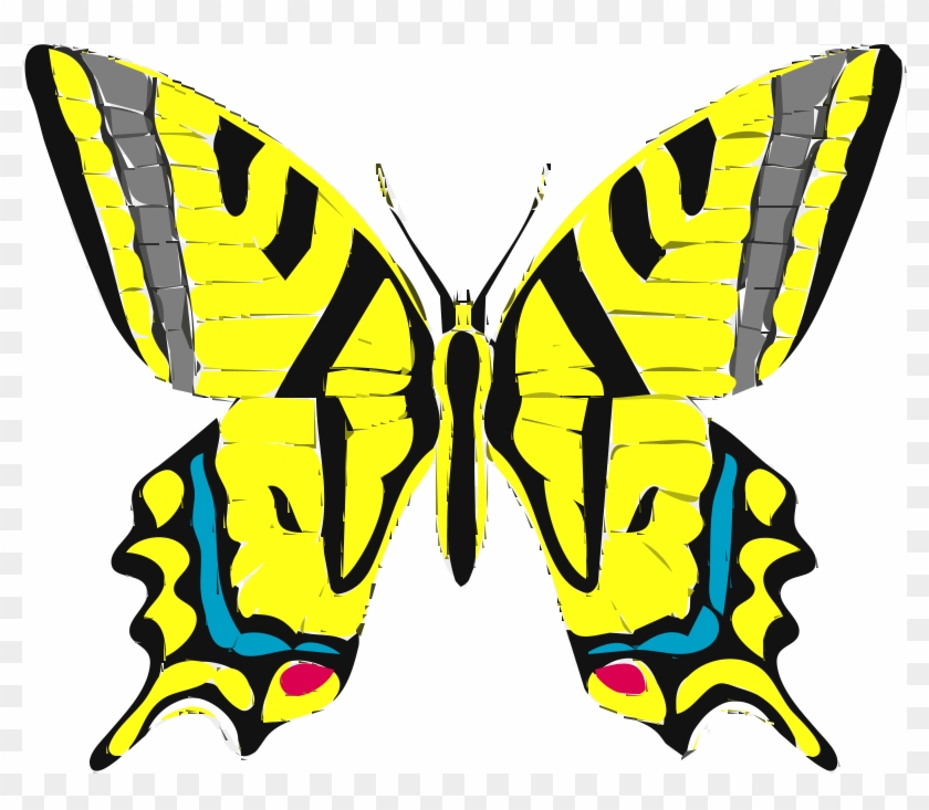 Swallowtail Butterfly Insect Eastern Tiger Swallowtail - Yellow Butterfly Clip Art #1435335