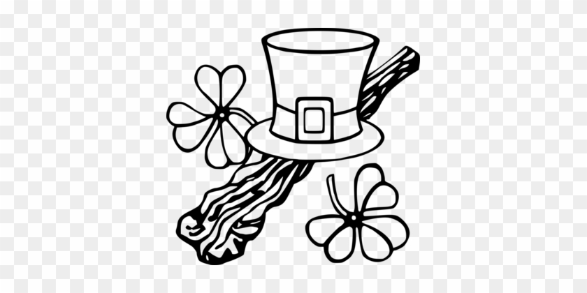 Saint Patrick's Day Shamrock Irish People 17 March - St Patrick Day Clip Art Black And White Free #1435481
