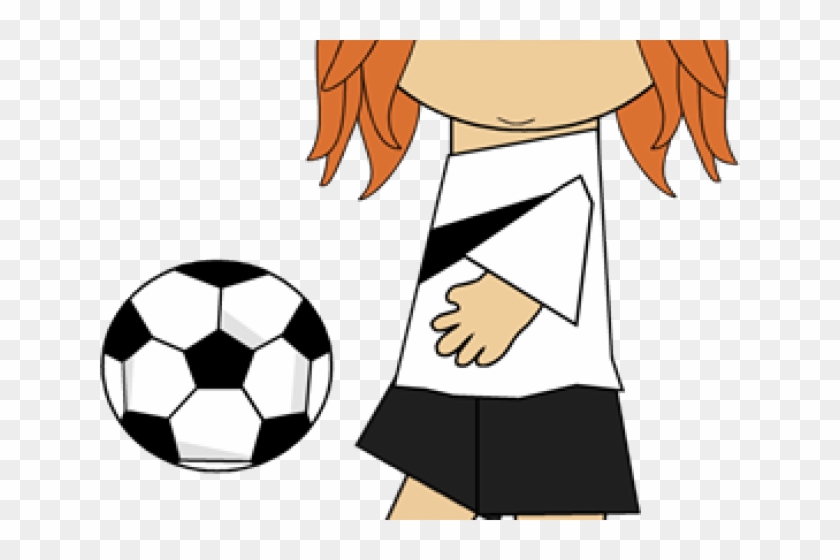 Snack Clipart Soccer - Girls Playing Soccer Cartoon Cool #1435580