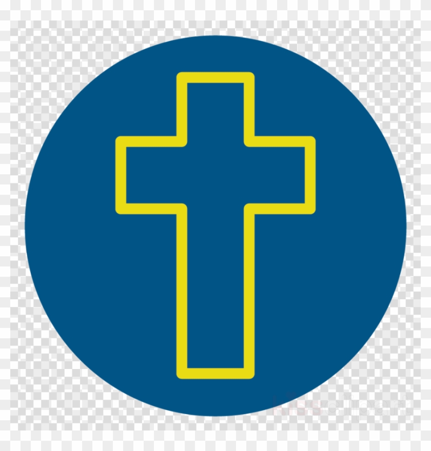 Cross Clipart Christian Cross Christianity - Png Ikon Social Media Black #1435669