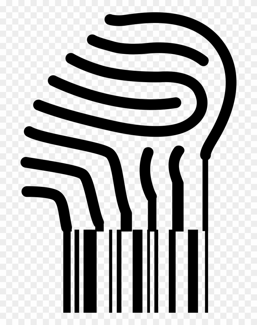 Fingerprint Turning Into A Barcode Comments - Fingerprint #1435821