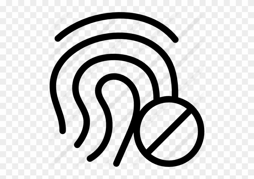 Fingerprint Free Icon - Png Crossed Out #1435848