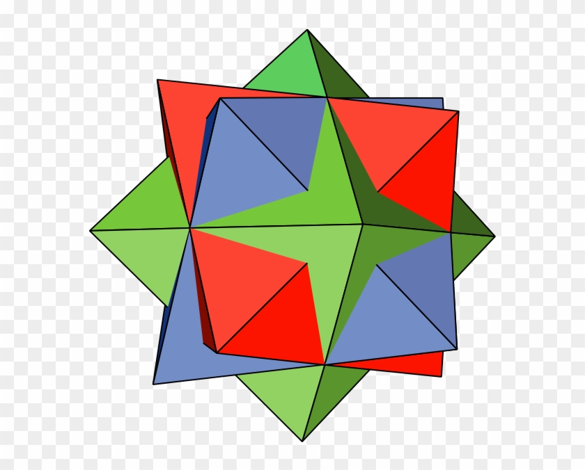 Compound Of Three Octahedra - Compound Of Two Octahedra #1435918