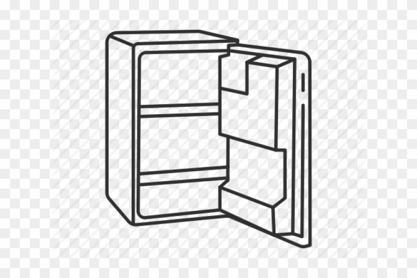 Refrigerator Clipart Empty Refrigerator - Empty Fridge Clipart #1436064