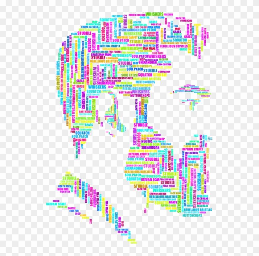 Description Euphemism Beard Typeface Remix - Clip Art #1436240