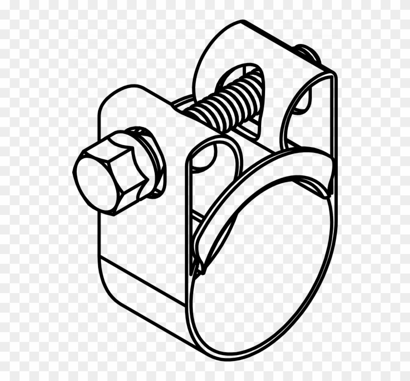 Drawing Clamps Hose Royalty Free Library - Drawing #1436283