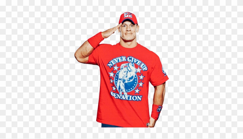 Never Give Up Clipart - John Cena Red Shirt #1436367