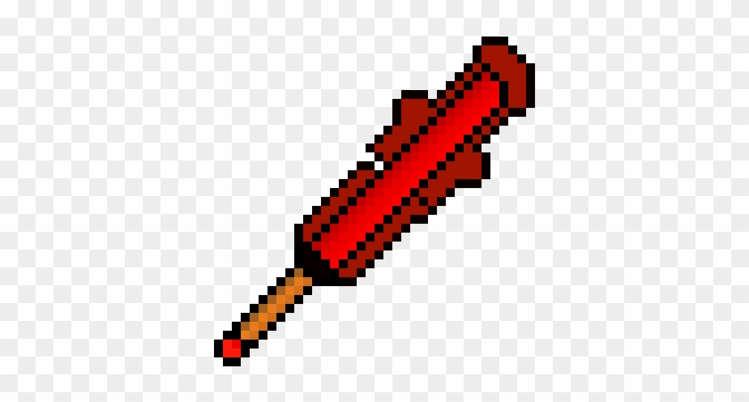 My First Pixel Art Flaming Bat - Weapon #1436440