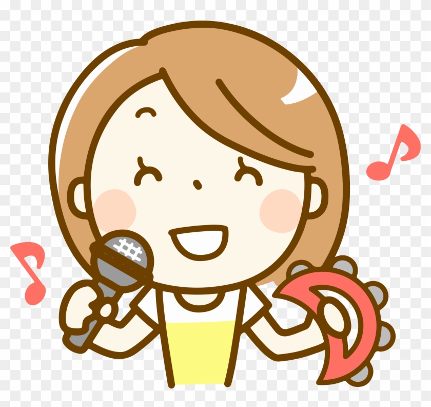 Woman Singing Big Image - Singing Clip Art Head #1436479