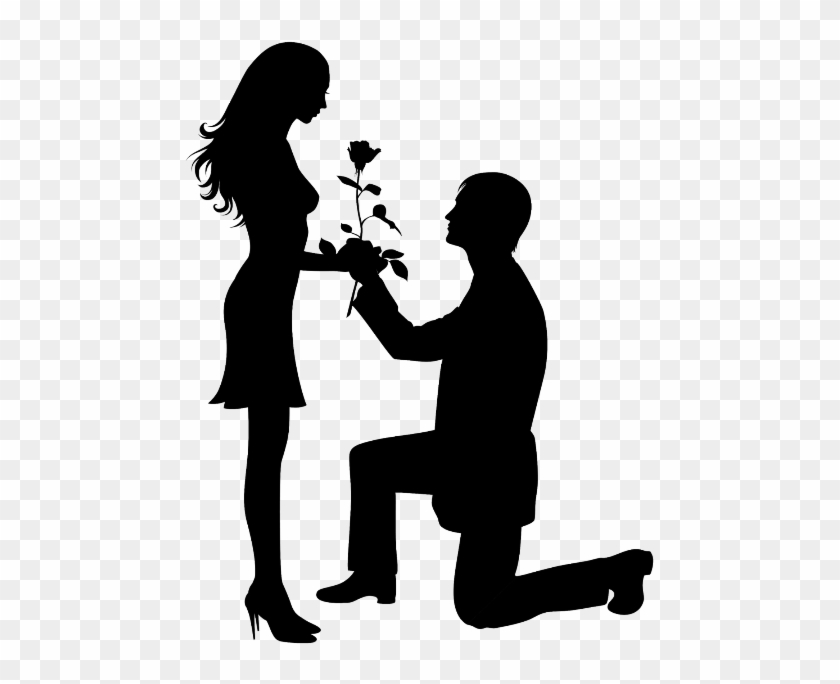 Image Result For Black Couple Silhouette - Silhueta De Casal Png #1436490.