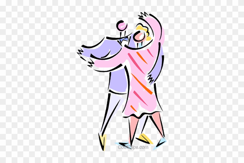 Couple Dancing Royalty Free Vector Clip Art Illustration - Illustration #1436497