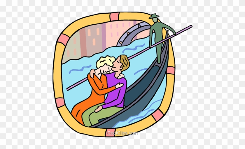 Couple Going Down French Riviera Royalty Free Vector - Meaning #1436501