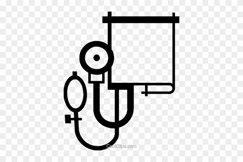 Blood Pressure Gauge Royalty Free Vector Clip Art Illustration - Circle #1436512