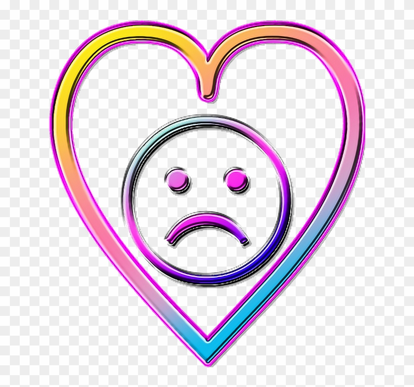 Vaporwave Clipart Heart - Vaporwave Png Overlay #1436627