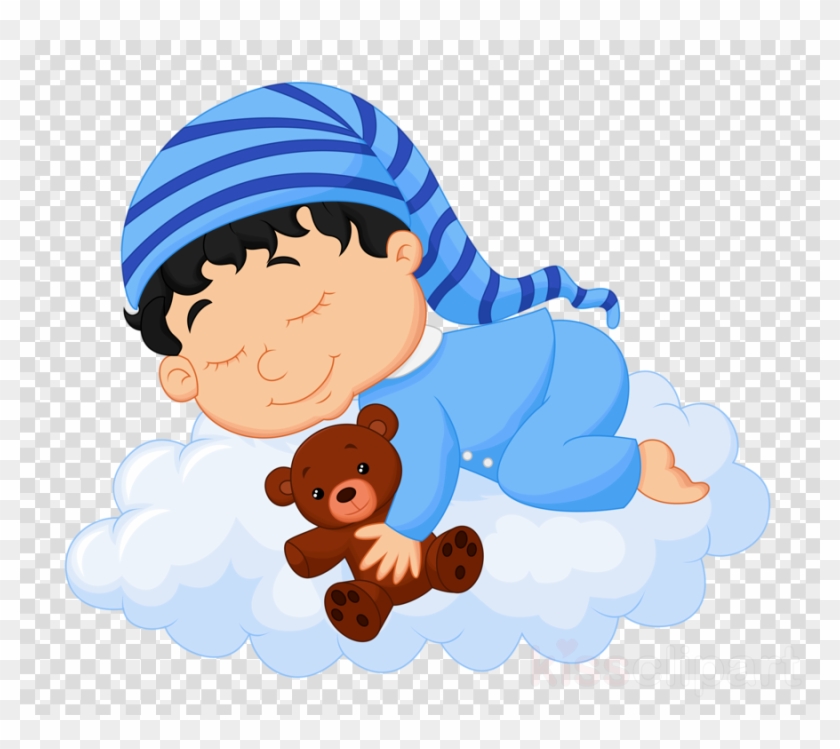 Baby Sleeping On Cloud Clipart Stock Photography Sleep - Baby Sleeping Cloud Vector #1436668