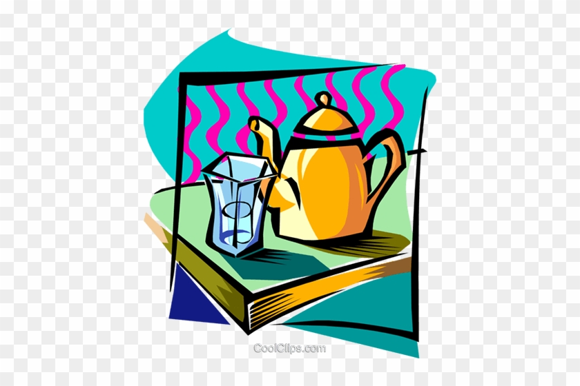 Teapot Abstract Royalty Free Vector Clip Art Illustration - Teapot Abstract Royalty Free Vector Clip Art Illustration #1436841