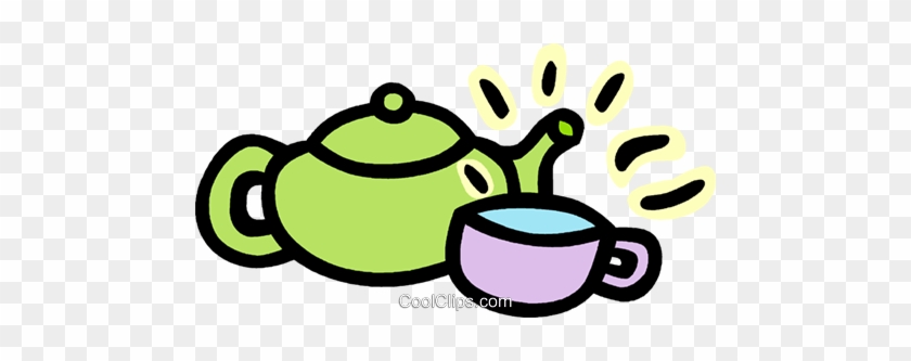 Teapot And Cups Royalty Free Vector Clip Art Illustration - Imagens De Bule Com Xícaras Png #1436858