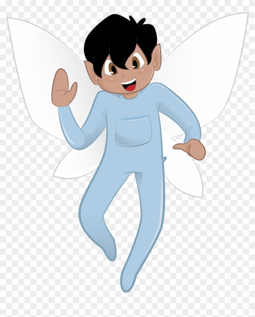 Png Transparent Boy Tyke With Dark Skin Tykes - Cartoon Boy Tooth Fairy #1436905