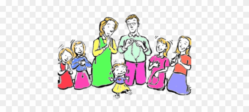 Family Collections - Family Praying The Rosary Clipart #1437073