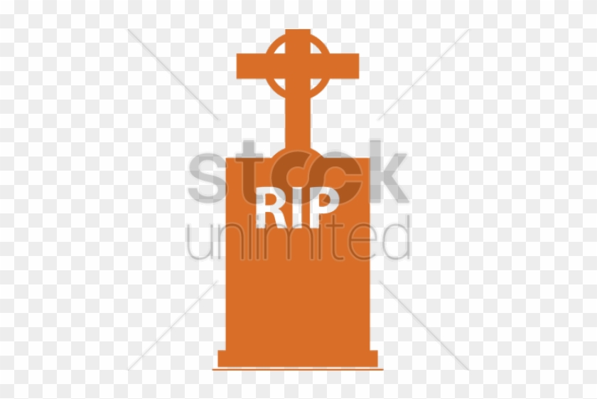 Gravestone Clipart Rip Cross - Headstone #1437299