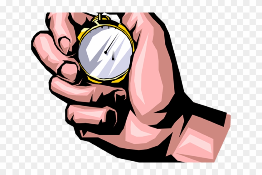 Hand Clipart Stopwatch - Stopwatch Clip Art #1437301