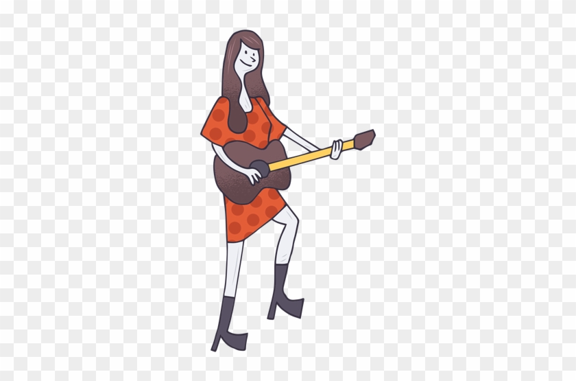 Clipart Library Stock Acoustic Guitar Player Cartoon - Drawing #1437334