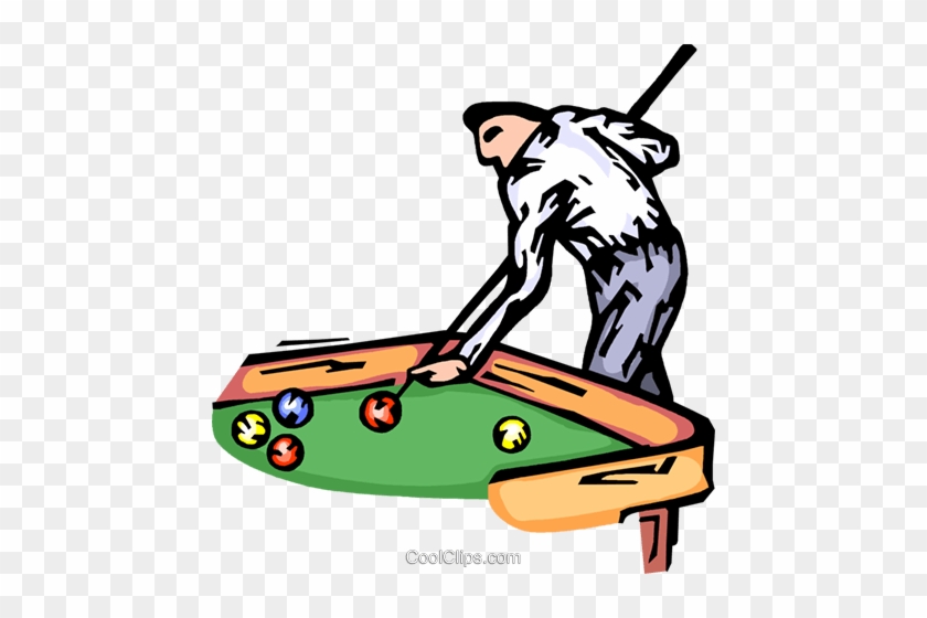 Pool Player Royalty Free Vector Clip Art Illustration - Pool Player Royalty Free Vector Clip Art Illustration #1437542