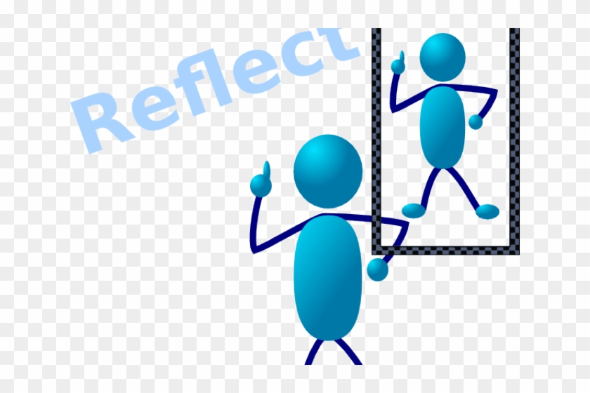 Reflection Clipart English - Self Reflection Clip Art #1437575