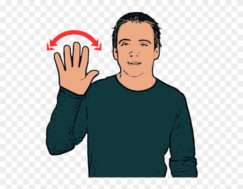 Picture Royalty Free Stock You Goodbye When I At Least - British Sign Language Hello #1437588
