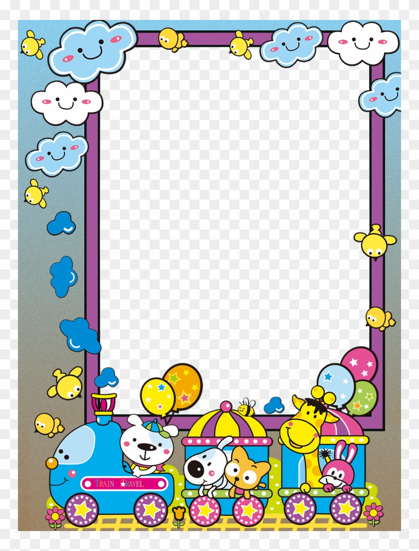 Borders And Frames, Border Design, Art School, Clip - Blancho Bedding Animal Train - Wall Decals Stickers - Free Transparent PNG Clipart Images Download Borders And Frames, Border Design, Art School, Clip - Blancho Bedding Animal Train - Wall Decals Stickers - Free Transparent PNG Clipart Images Download