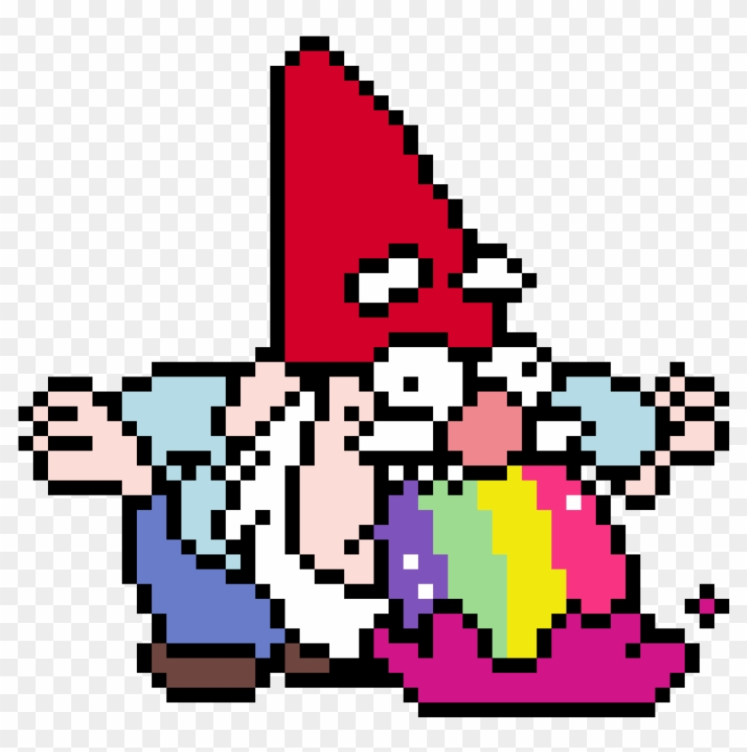 Throwing Up Gnome From Gravity Falls - Pixel Art Gravity Falls #1437986