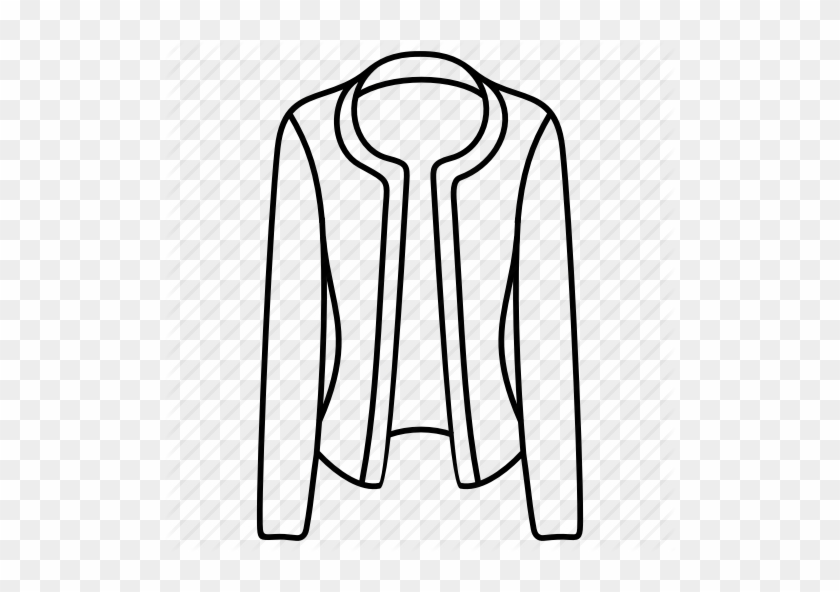 Drawing Jackets Clip Art Black And White Stock - Coat #1438126