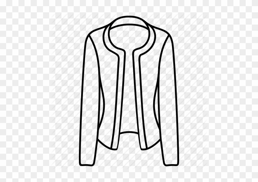 Drawing Jackets Clip Art Black And White Stock - Coat #1438126