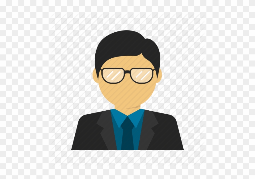 Jpg Black And White Stock Businessman And Woman By - Businessman With Glasses Icon #1438248