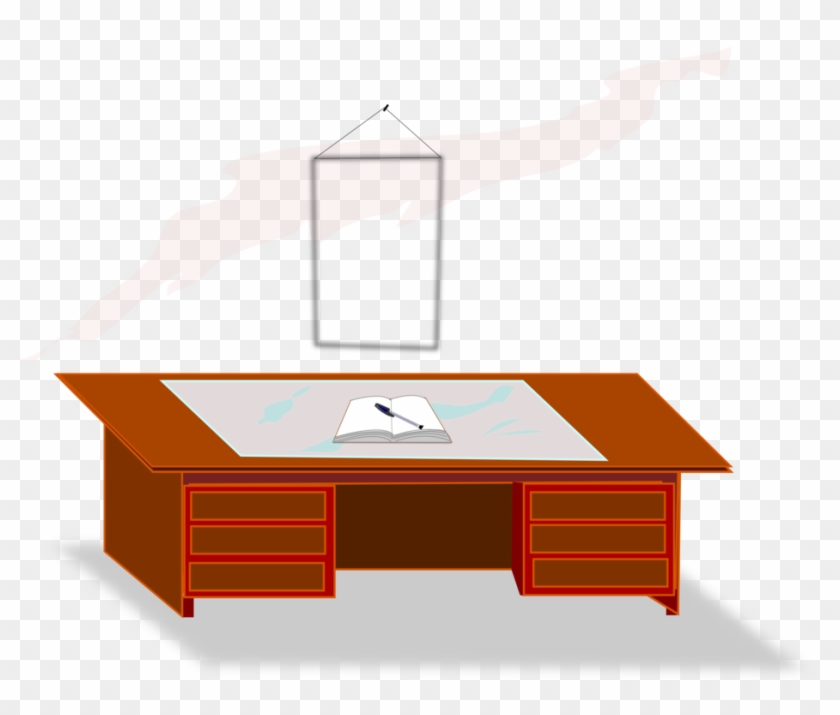 Table Desk Office School Education - Clip Art #1438291