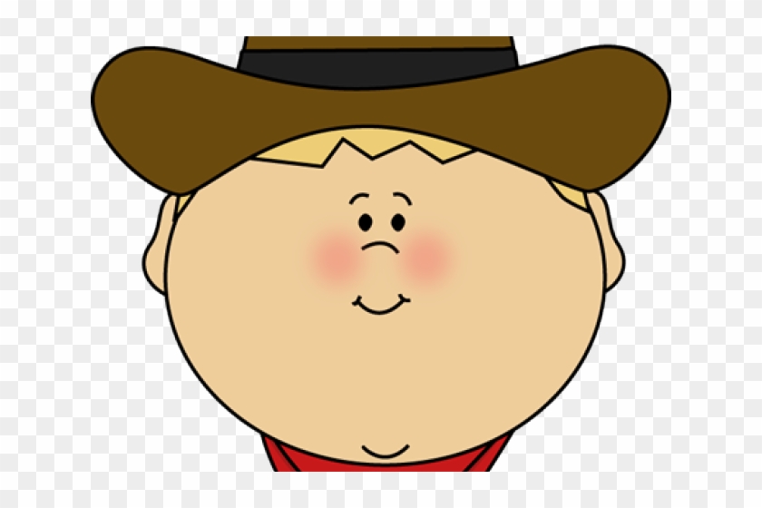 Cowboy Hat Clipart Crazy Hat - Cowboy Face Clip Art #1438302