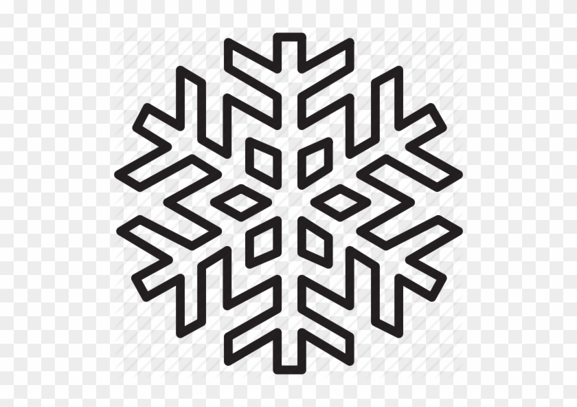 Download Snow Flake Out Line Clipart Snowflake Clip - White Snow Flake Clipart #1438346