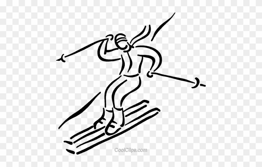 Clip Art Library Download Skiing Free Download Best - Skifahren Clipart Schwarz Weiß #1438556