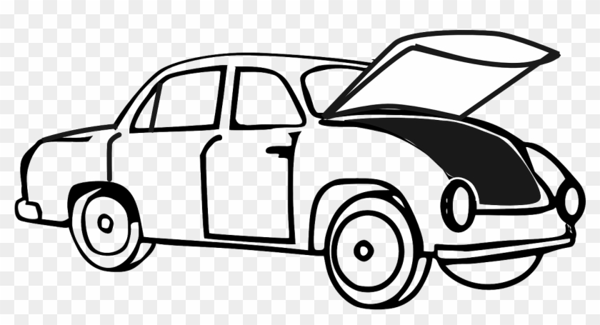 Hood Clipart Car Trunk - Land Transport Colouring Pages - Full Size PNG ...